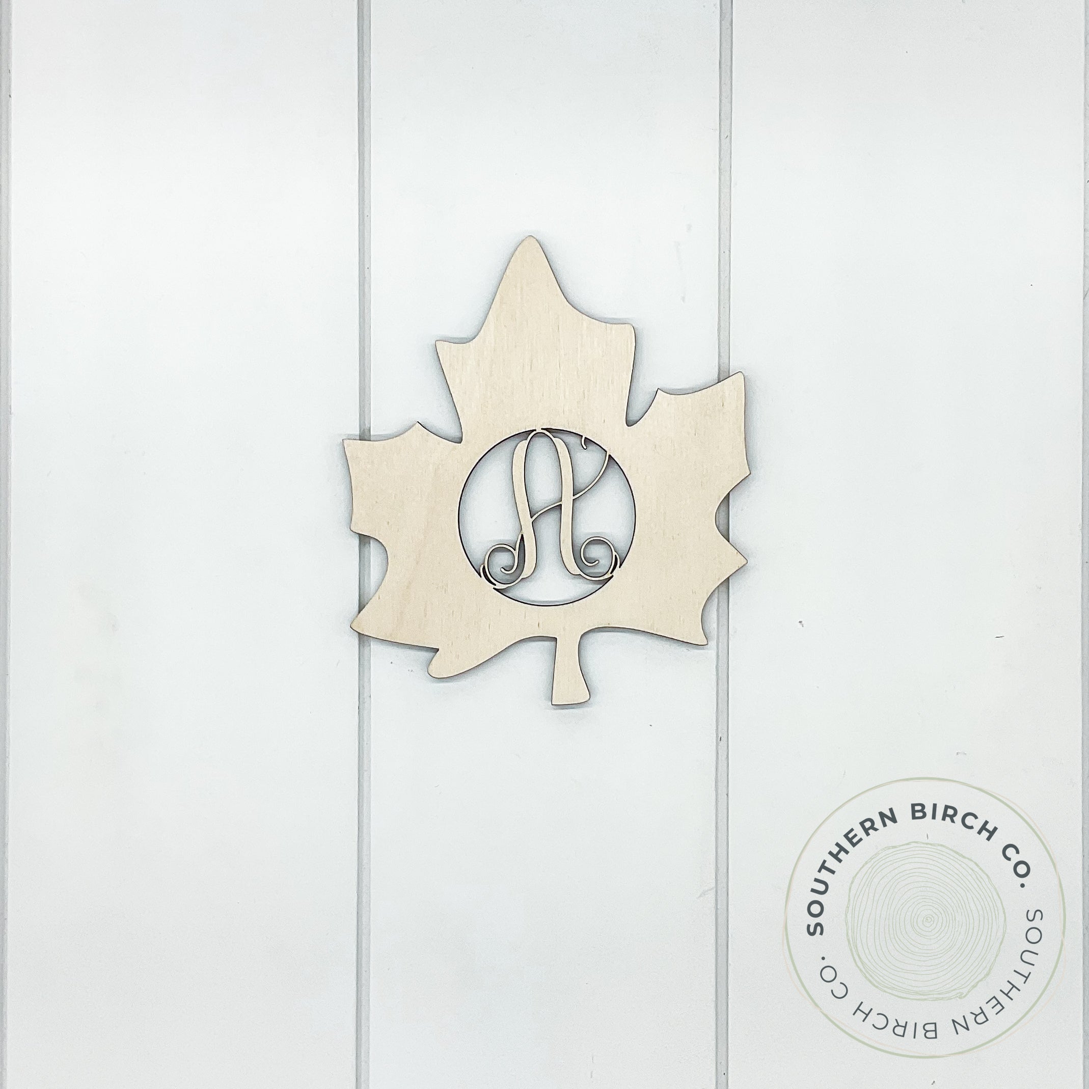 Monogram Maple Leaf Blank