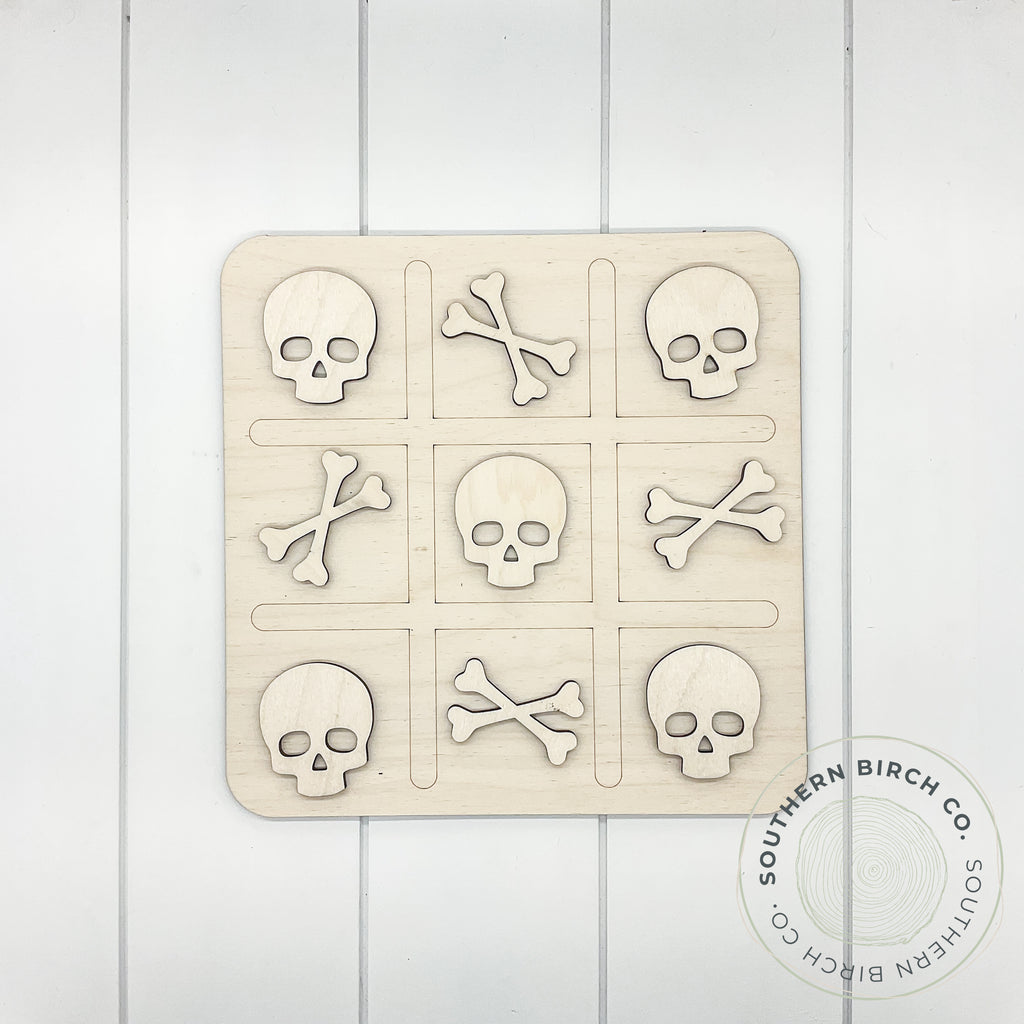 Tic Tac Toe Game (Skull/Bones)