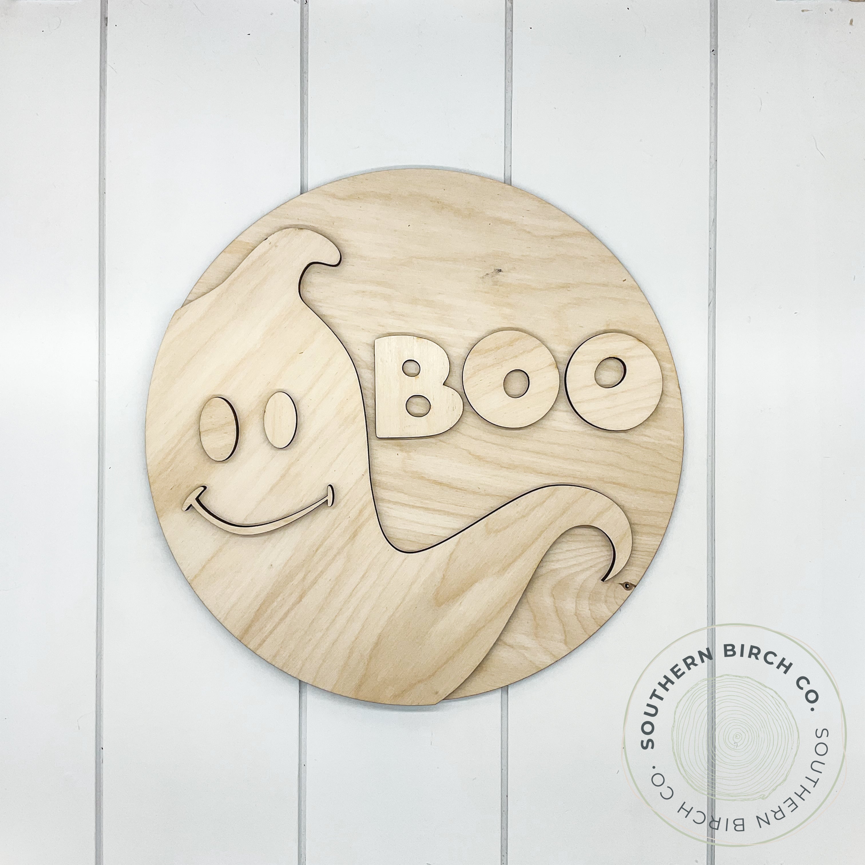 Boo 3D Round Blank