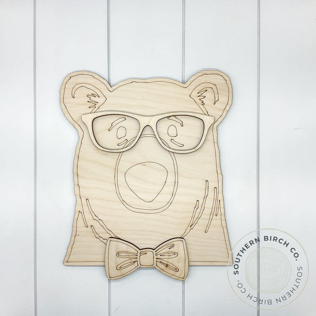 Bear with Glasses Blank