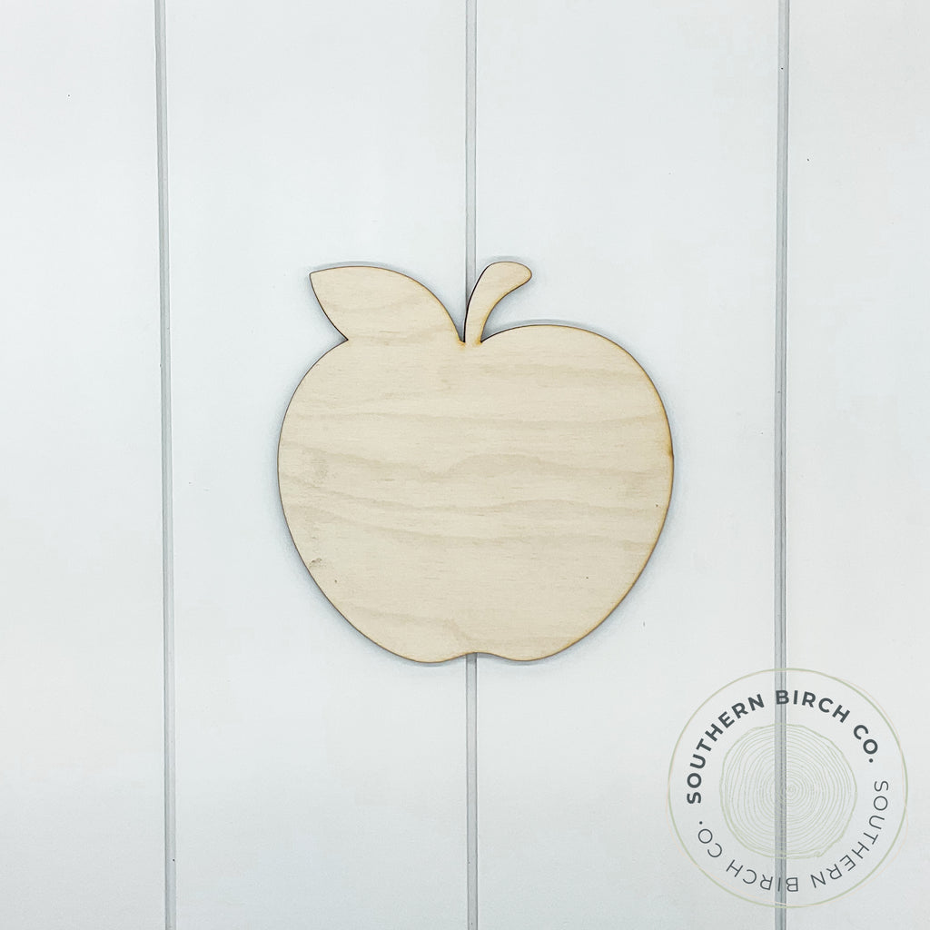 Apple with Leaf Blank
