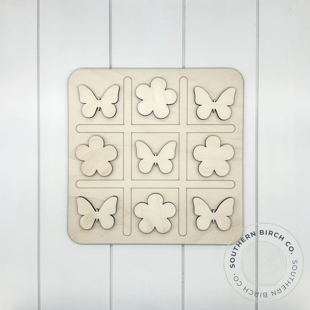 Tic Tac Toe Game (Butterfly/Flower)