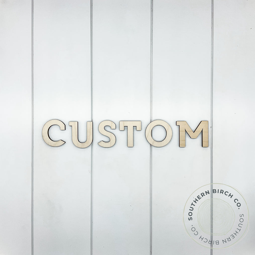 Custom Word Cutout