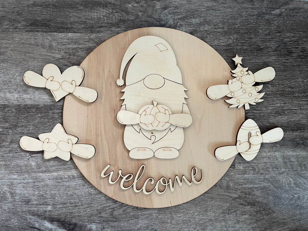 Interchangeable Gnome Sign Blank