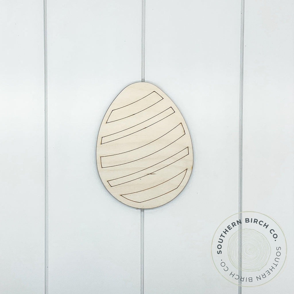 Egg Blank (Diagonal Stripes)