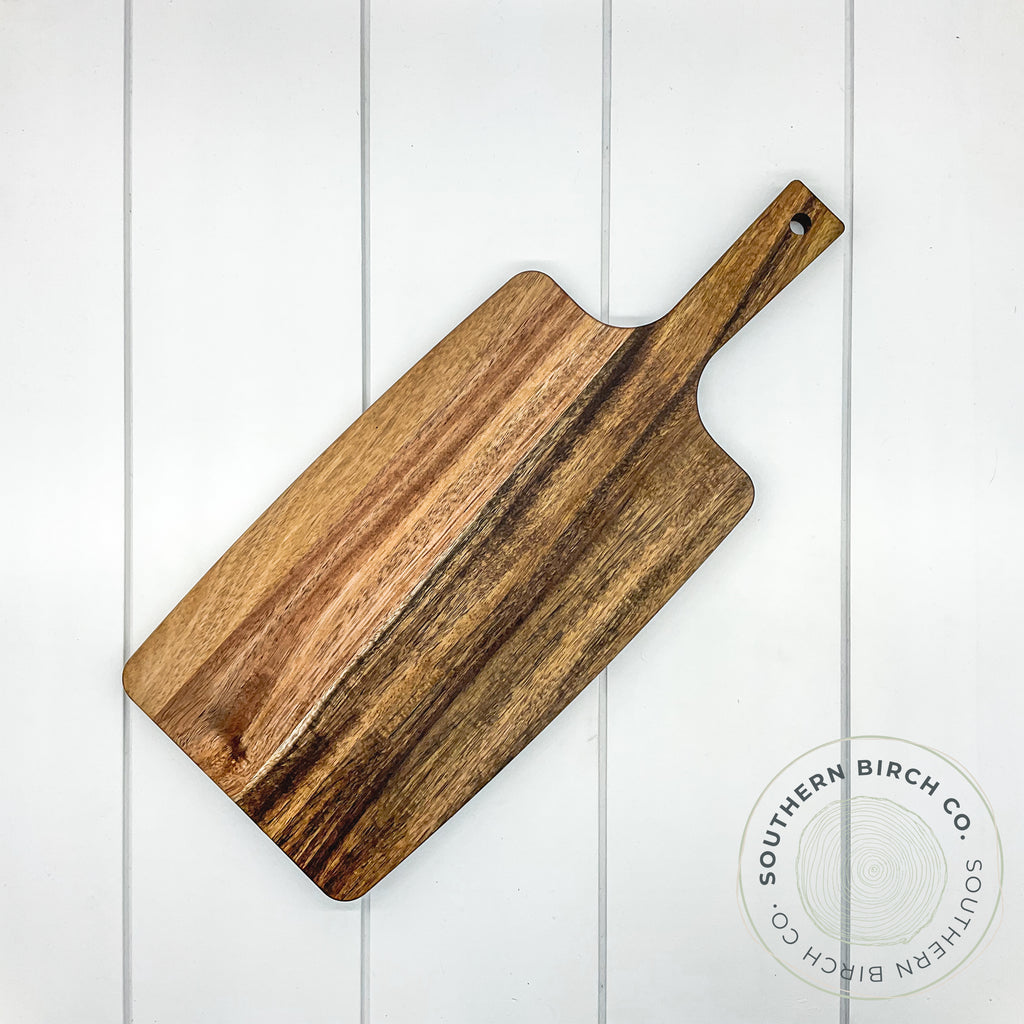Acacia Wood Cutting Board (Paddle)