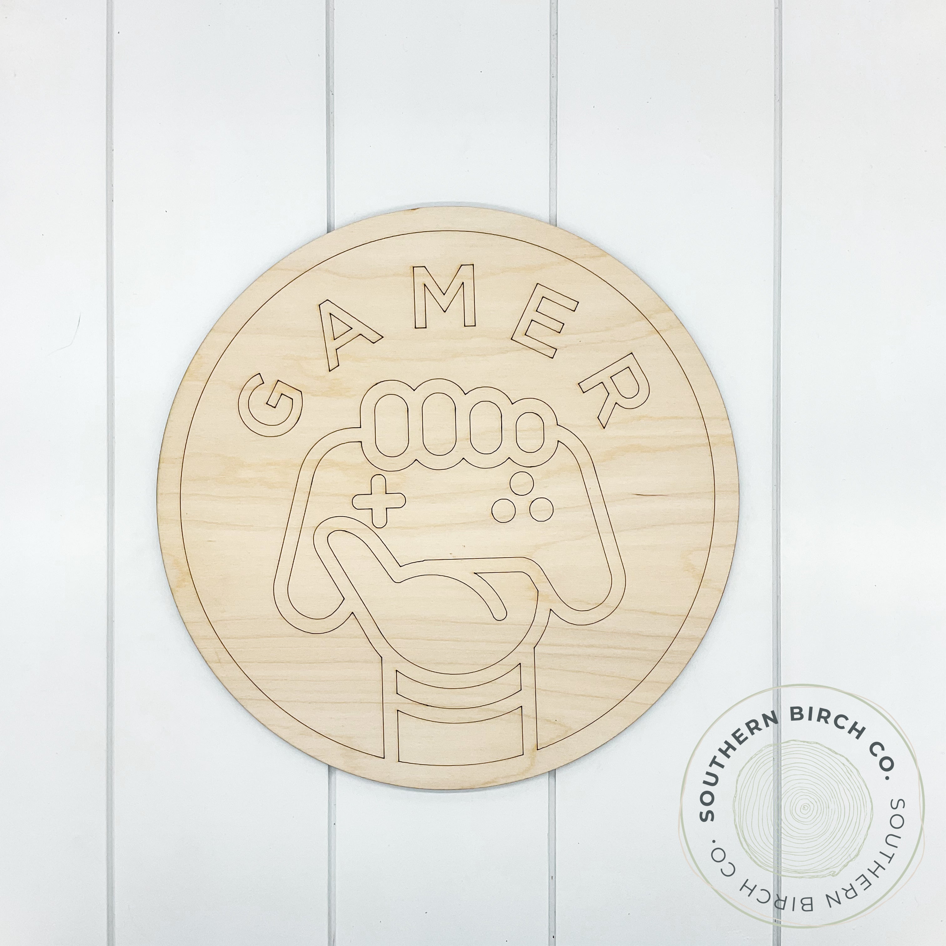 Gamer Etched Round Blank