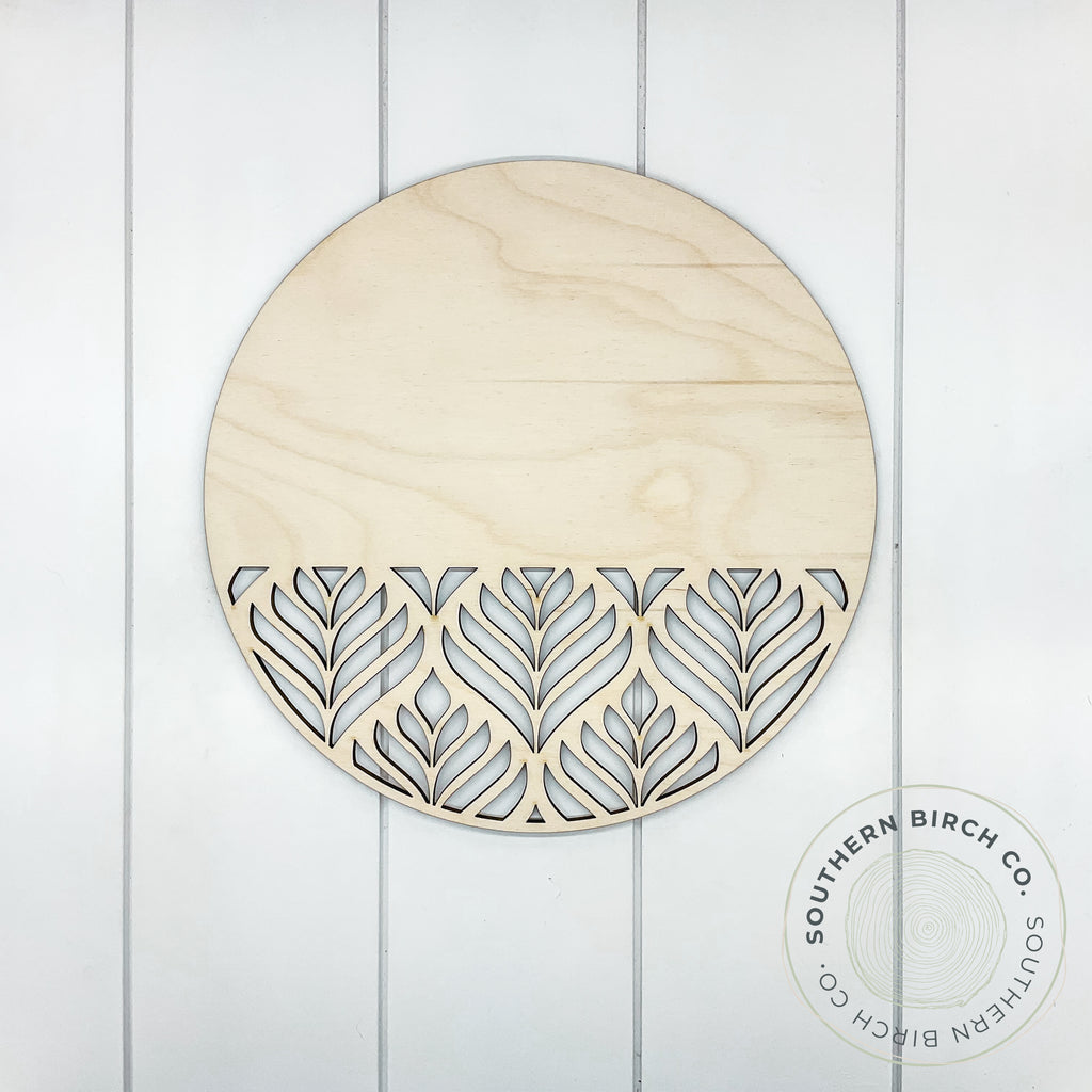 Round Cutout Blank (Palm Leaves)
