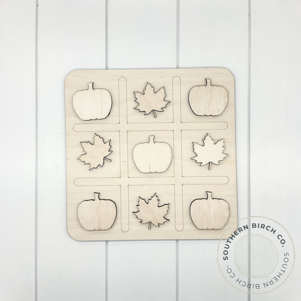 Tic Tac Toe Game (Pumpkin/Maple Leaf)