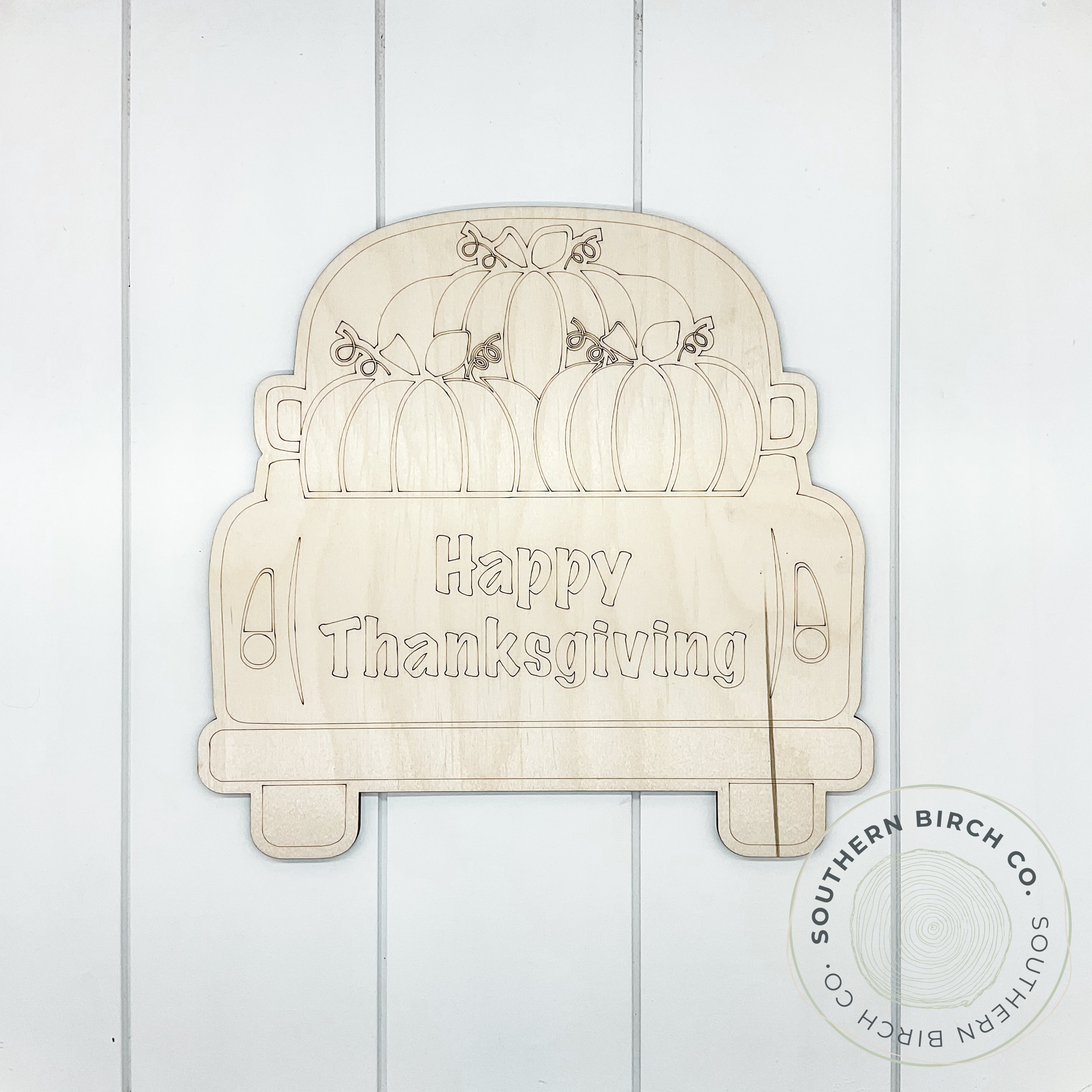 Happy Thanksgiving Truck Blank