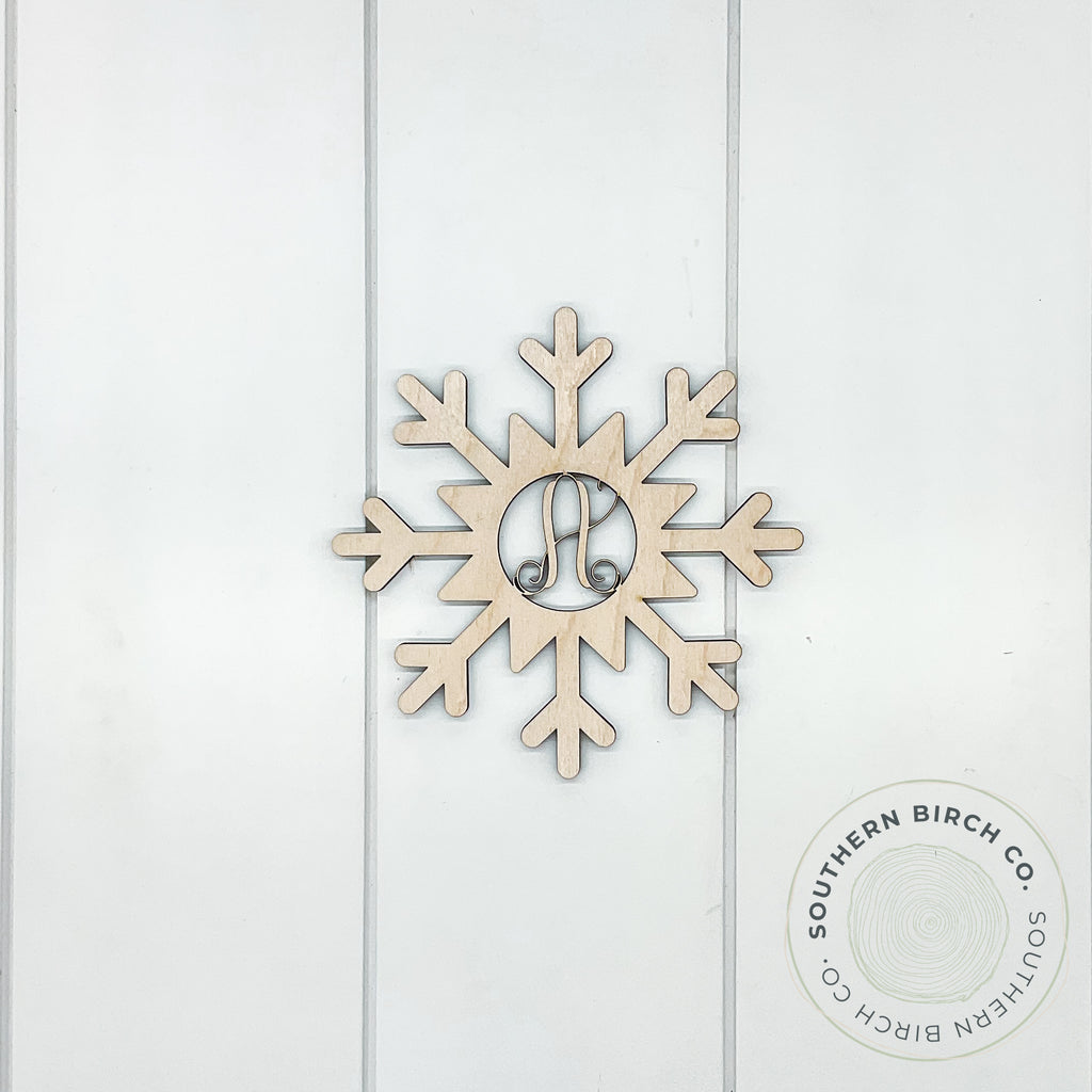Monogram Snowflake Blank