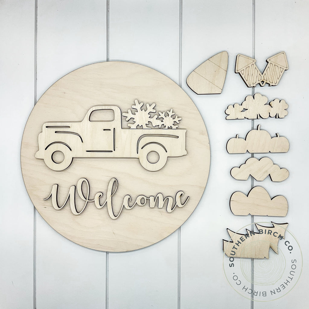 Interchangeable Truck Welcome Sign Blank