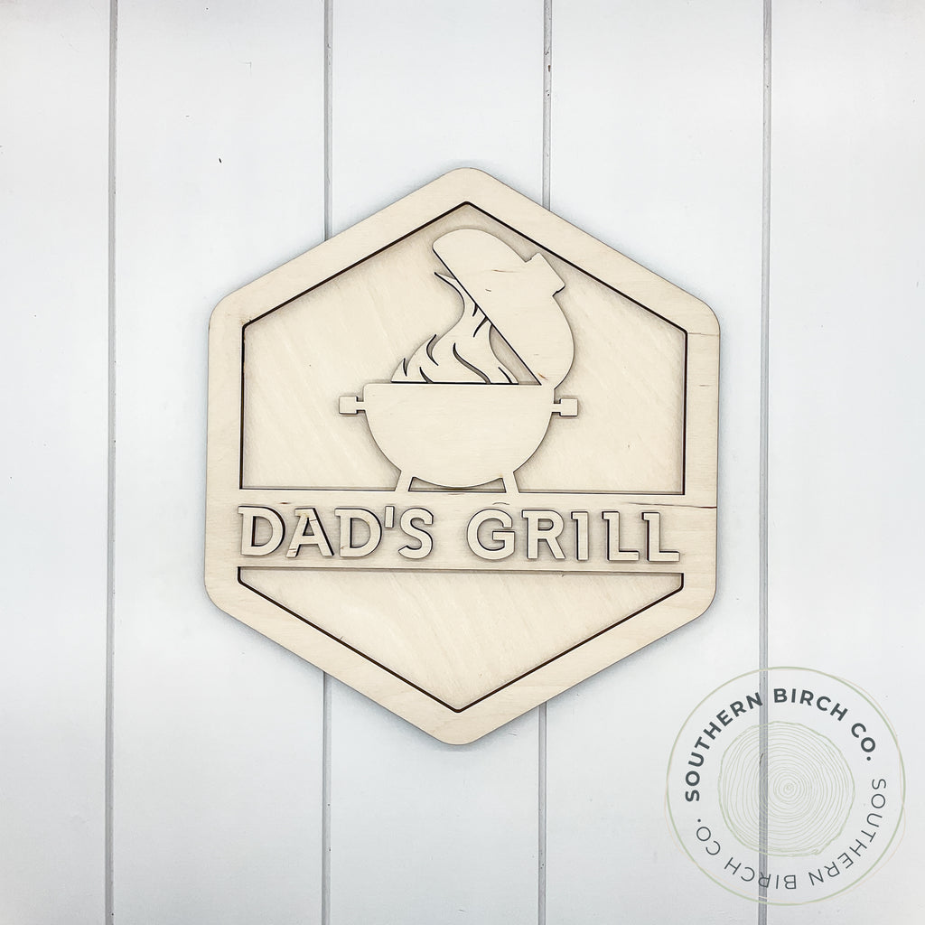 Dad's Grill 3D Blank