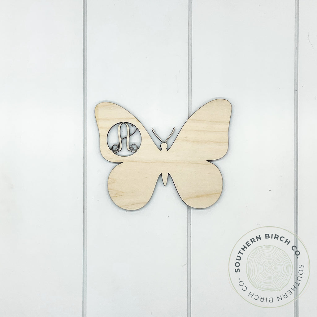 Monogram Butterfly Blank